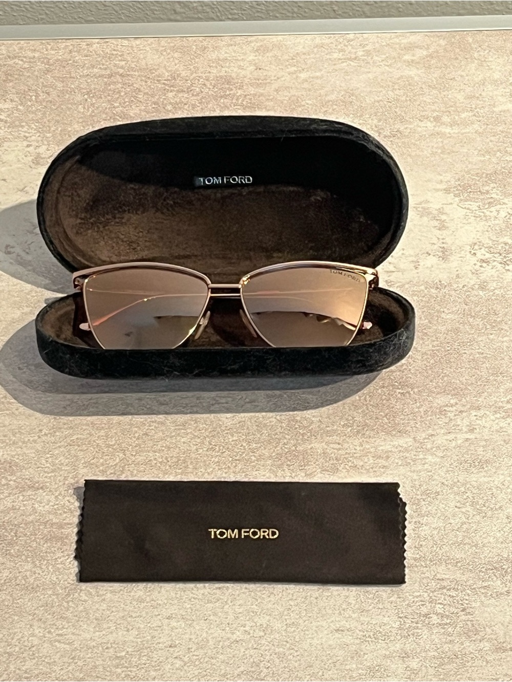 Tom Ford x Veronica tf684, women's oversized cat-eye